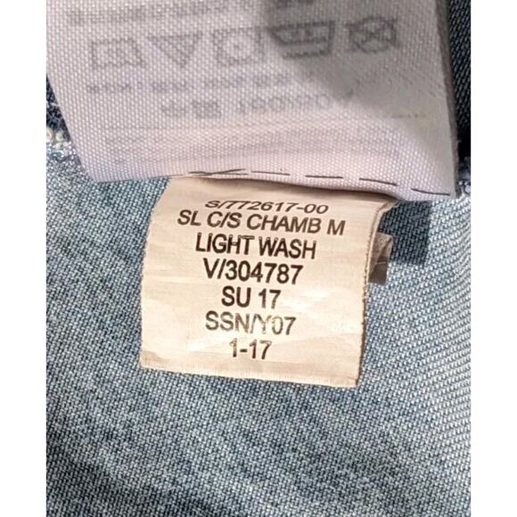 Strappy Tiered Ruffle Trim Sundress XS Old Navy Tencel Cowgirl Boho Chambray Y2K - Picture 14 of 14